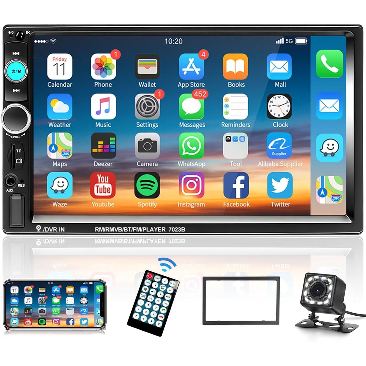 GENERICO - Podofo Estéreo de coche 2 DIN Radio