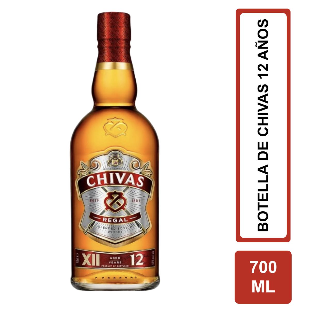 CHIVAS REGAL - Whisky Chivas Regal 12 Años