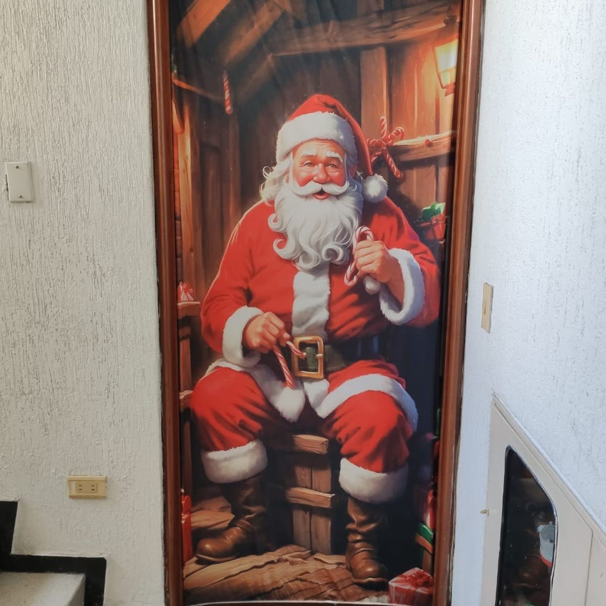 GENERICO - Forro De Puerta Navideño Funda De Puerta Navideña Diseño 2