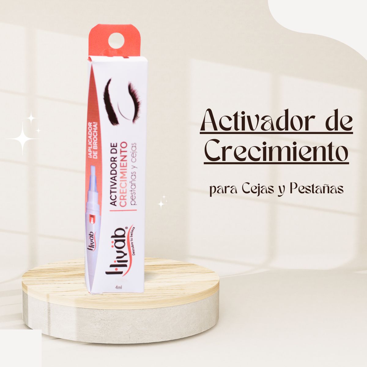 GENERICO - Activador de Crecimiento Pestañas y Cejas Hiyab