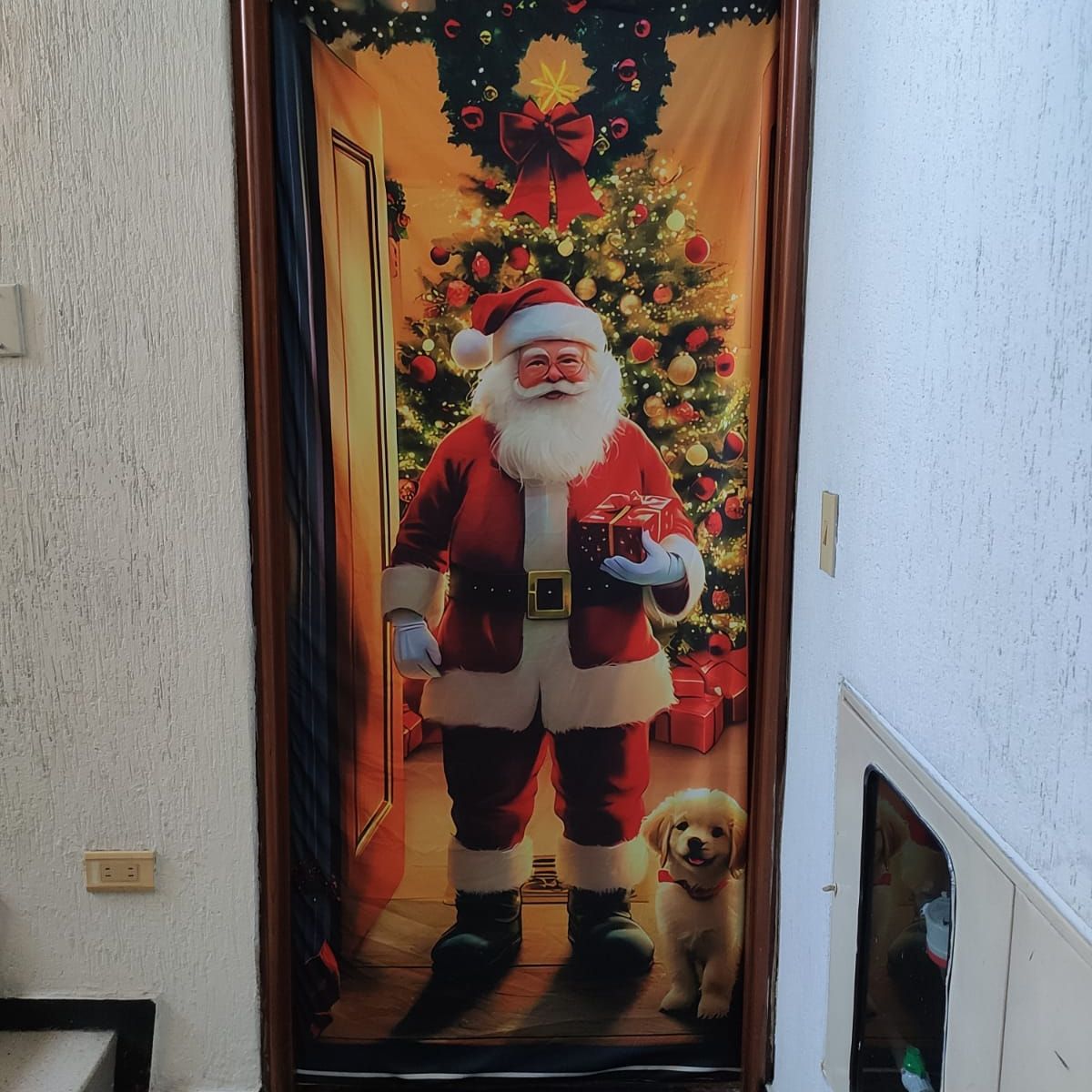 GENERICO - Forro De Puerta Navideño Funda De Puerta Navideña Diseño 4