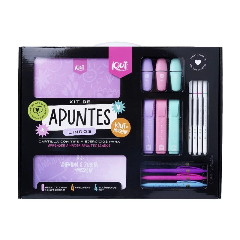 NORMA - Kit Apuntes Lindos Kiut X 15 Piezas 572100 Norma