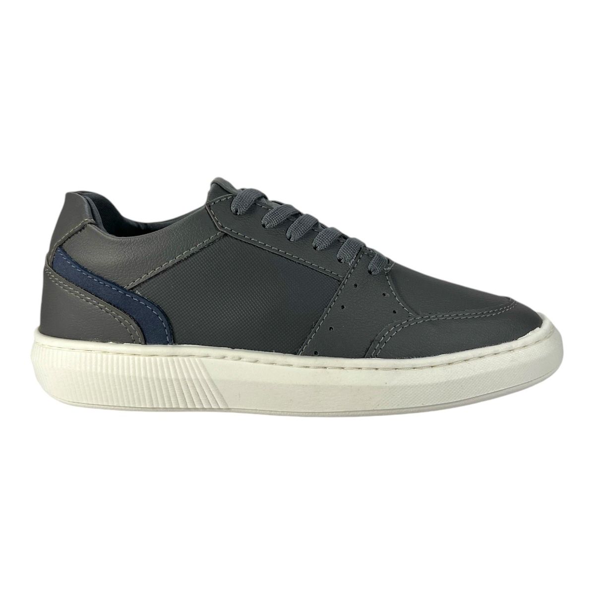 CALZADO BONT - Tenis Bont Casual Niño 930 Gris Cosido