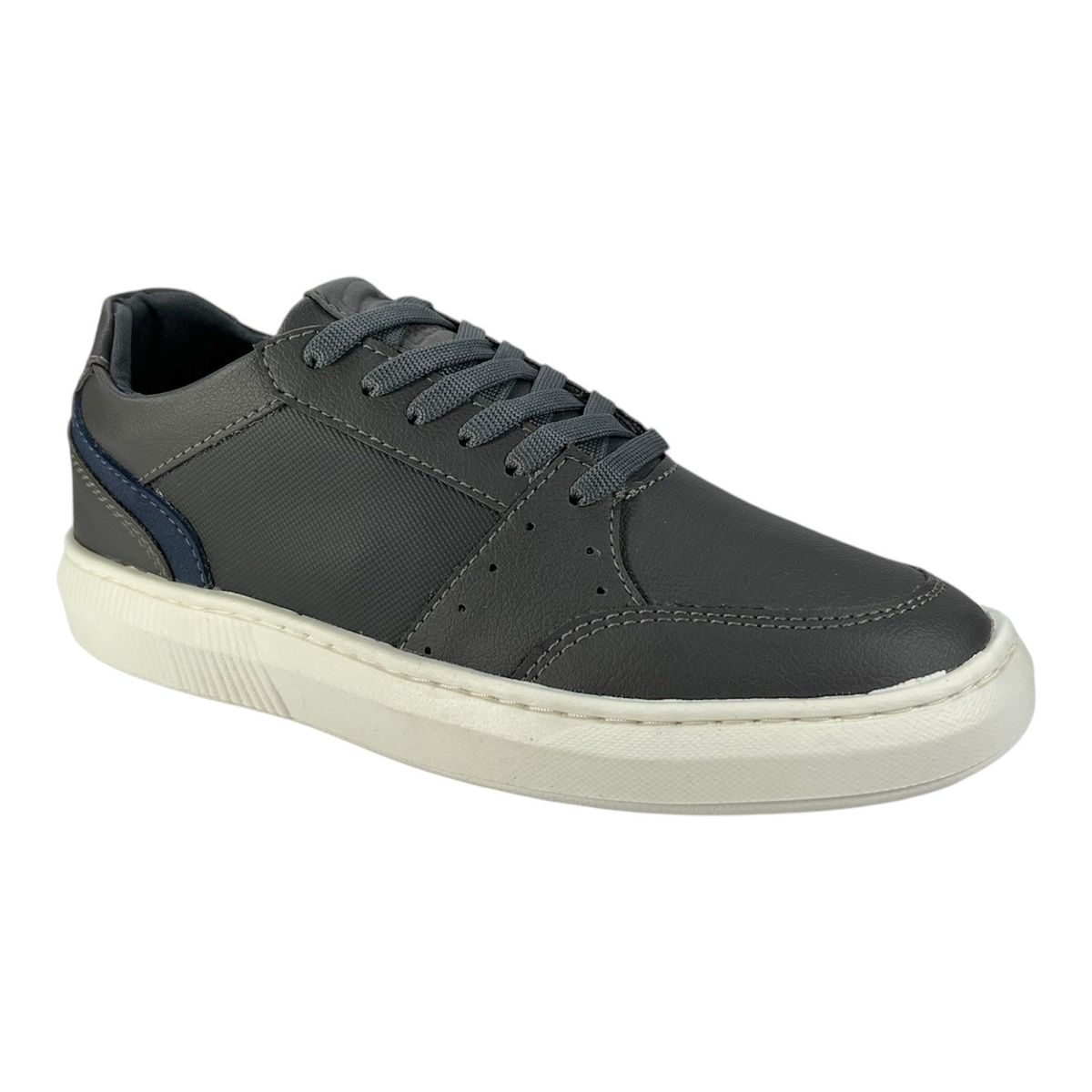 CALZADO BONT - Tenis Bont Casual Niño 930 Gris Cosido