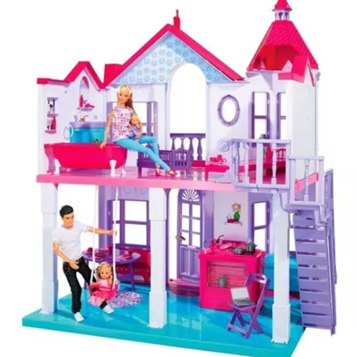 JUGUETERIA EXPRESS - Casa De Muñecas Dreamhouse Grande 83cm Niñas