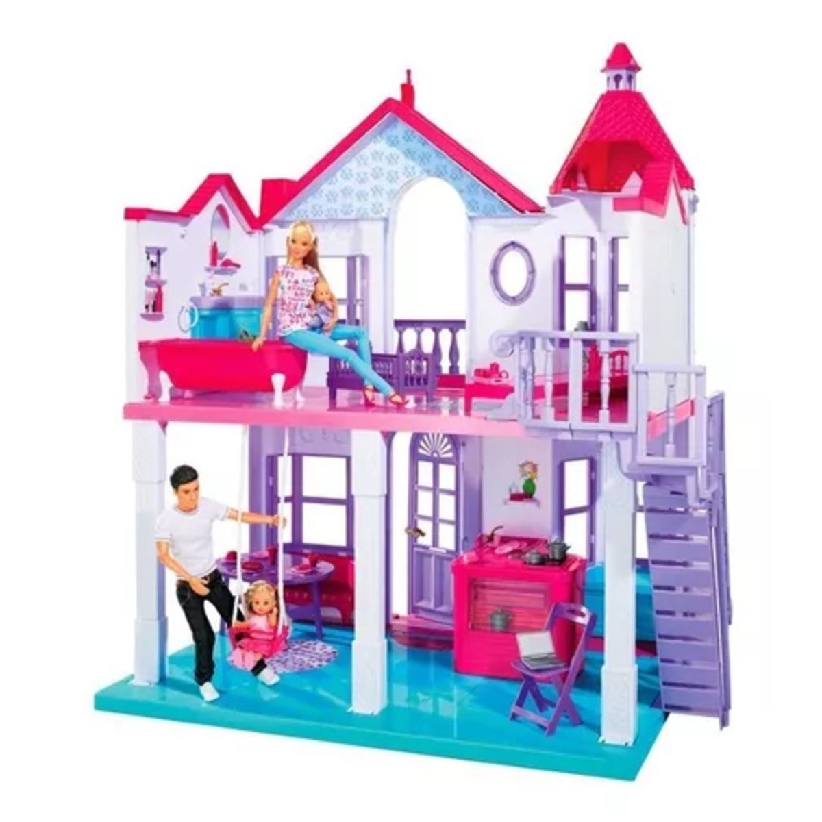 JUGUETERIA EXPRESS - Casa De Muñecas Dreamhouse Grande 83cm Niñas