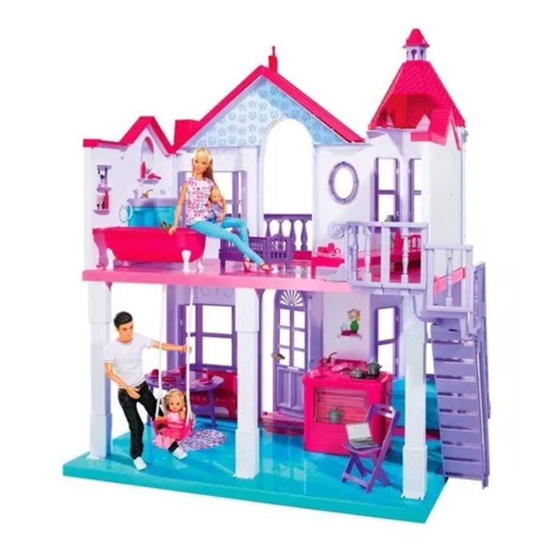 JUGUETERIA EXPRESS - Casa De Muñecas Dreamhouse Grande 83cm Niñas