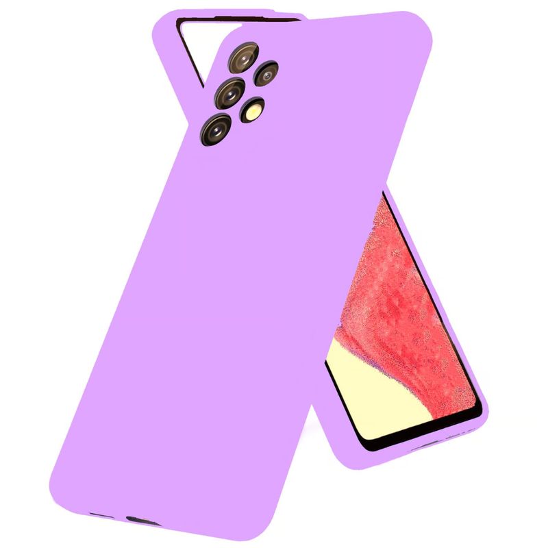 SPACE - Funda Estuche Silicone Case Compatible Con Samsung A13 4G y A23 Lila