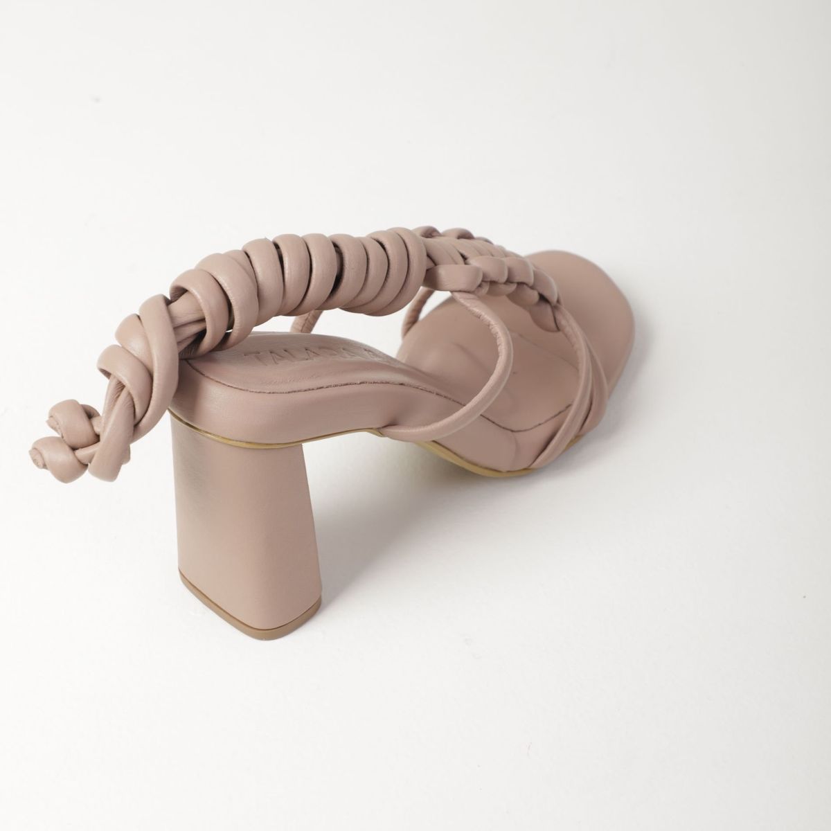 TALARA - Sandalia Tacon medio para mujer en cuero