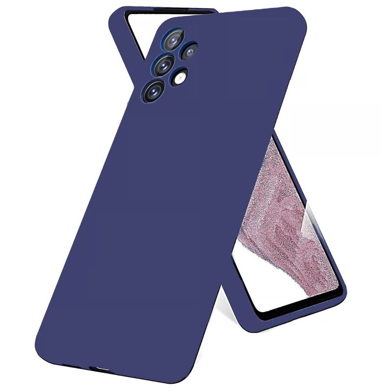 SPACE - Funda Estuche Silicone Case Compatible Con Samsung A13 4G y A23 Azul