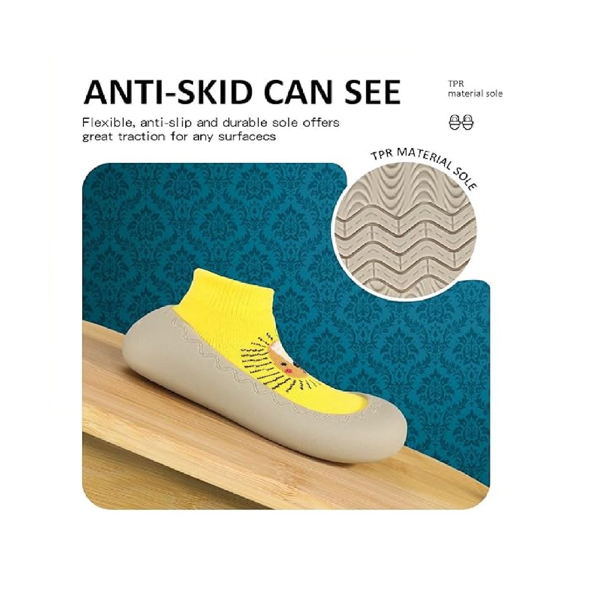 MUNDO BEBE - Medias Zapato Para Bebé Niño Niña Siliconada