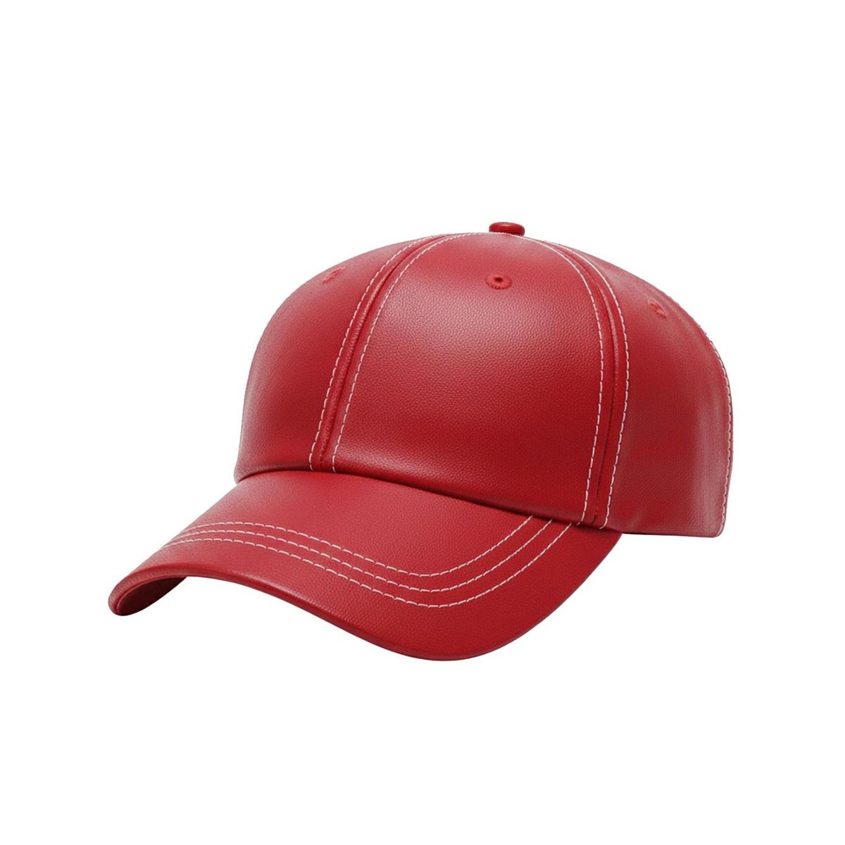 VELBROS - Gorra Cuero Original Golf Beisbol Cachucha Hombre Mujer - Rojo