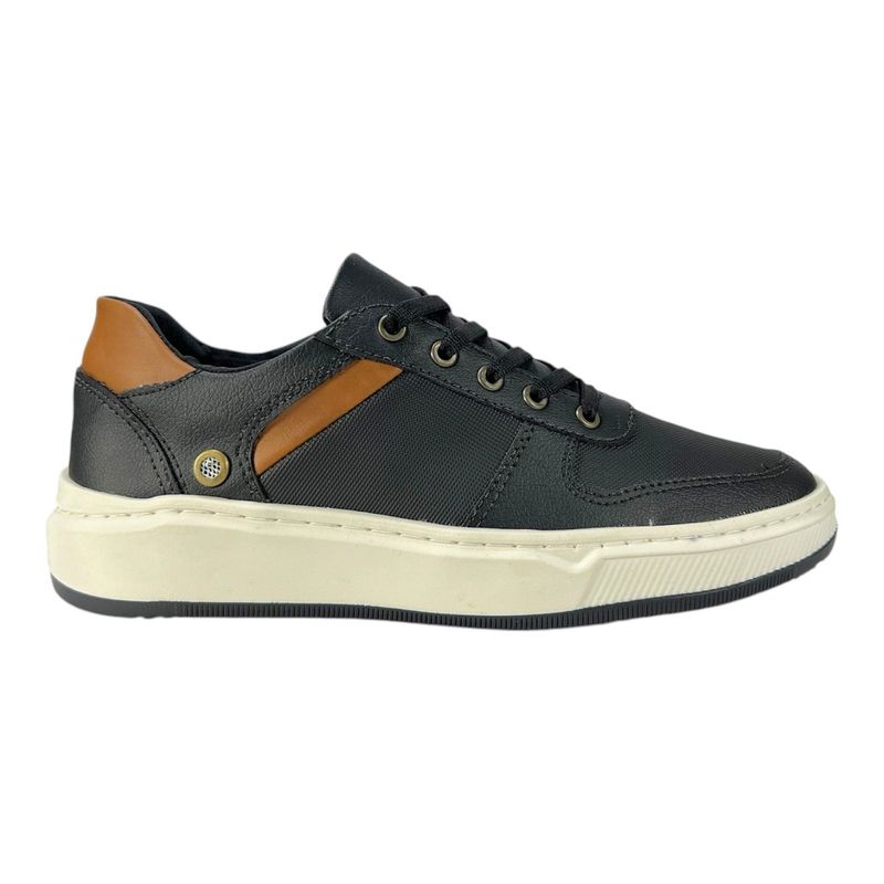 CALZADO BONT - Tenis Bont Casual Niño 576 Negro Cosido