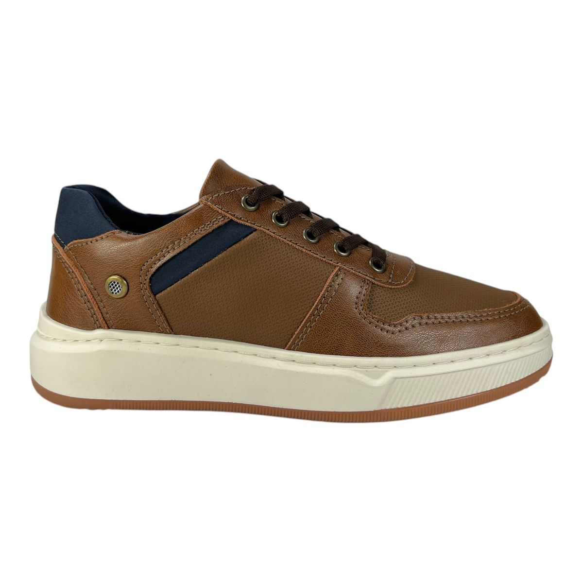 CALZADO BONT - Tenis Bont Casual Niño 576  Marrón Cosido