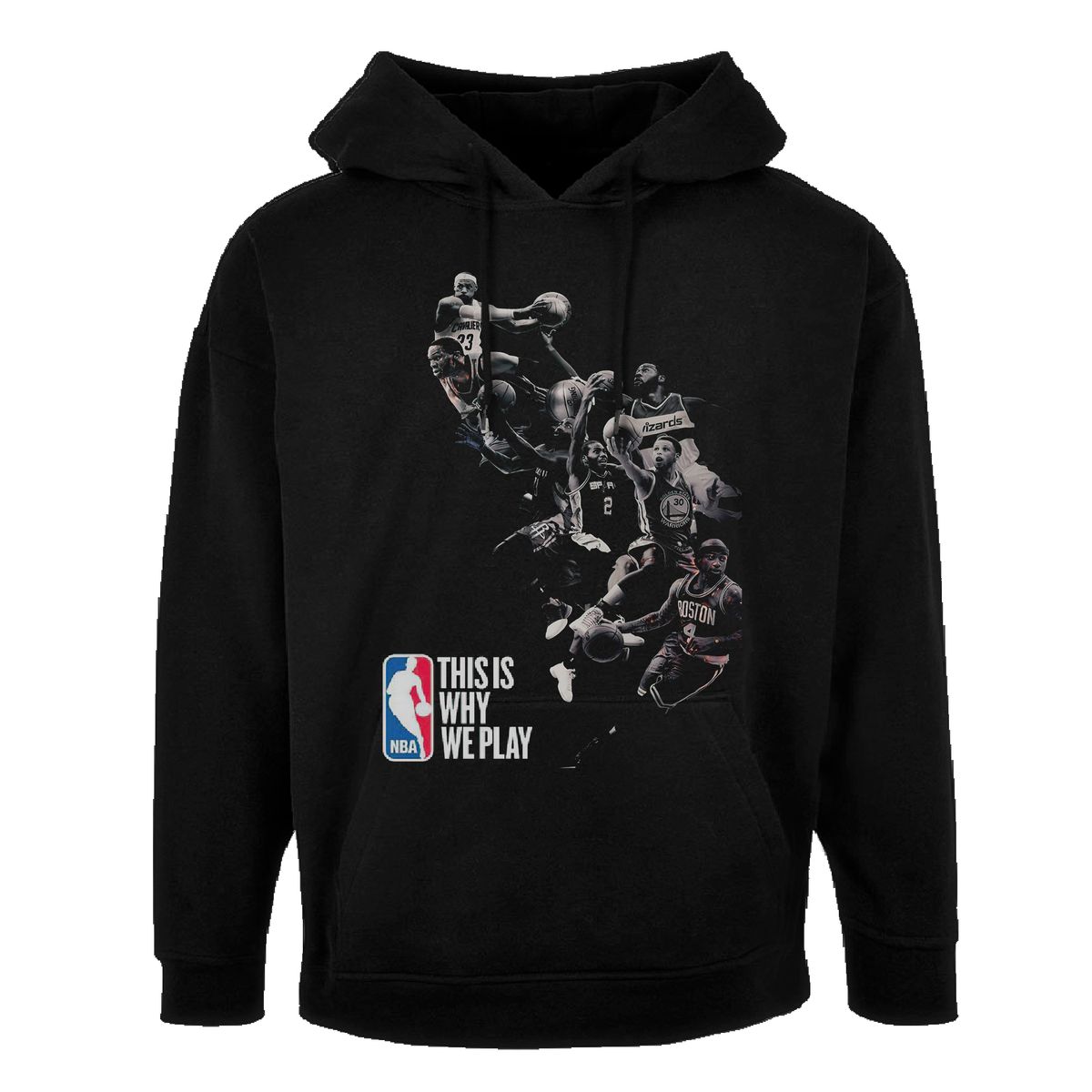 CREACIONES NU CROWN - Camiseta Hoodie Buzo JUGADORES NBA Hombre Nu Crown