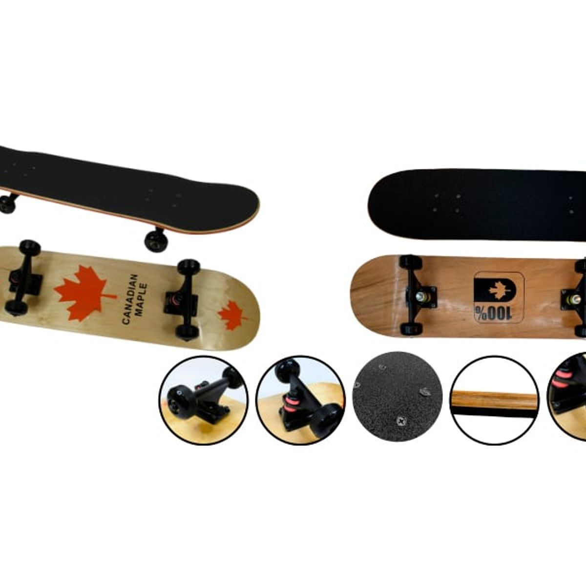 GENERICO - Tabla Skate Board Pino Canadiense Patineta Profesional