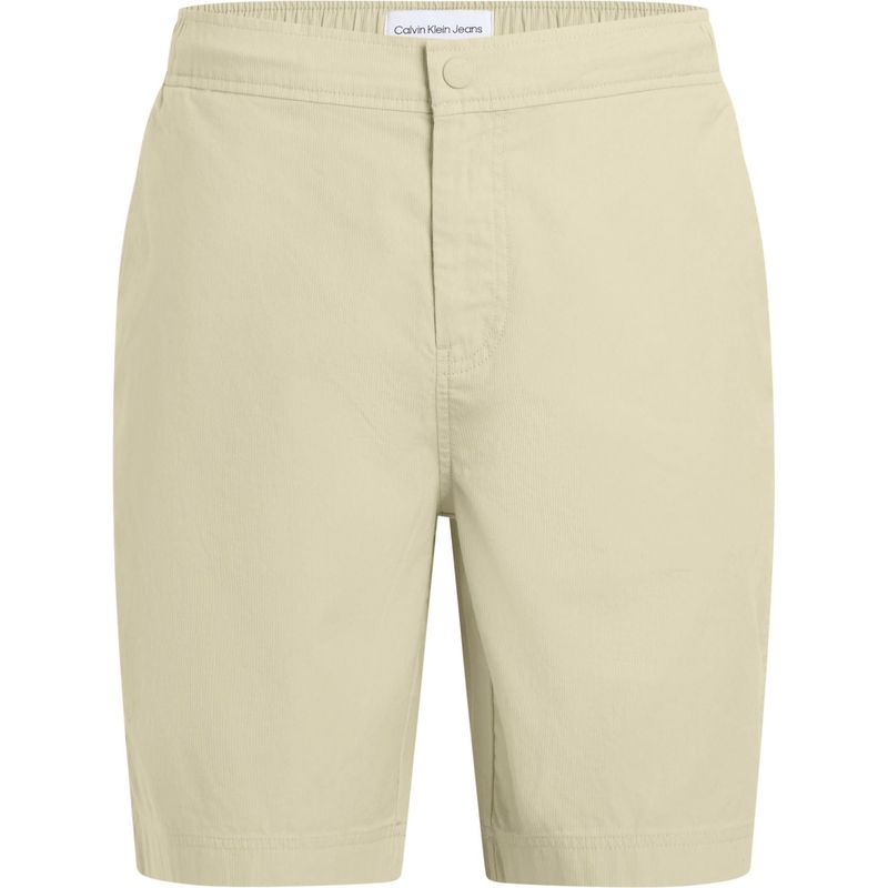 CALVIN KLEIN - Bermudas beige con textura lineal Calvin Klein
