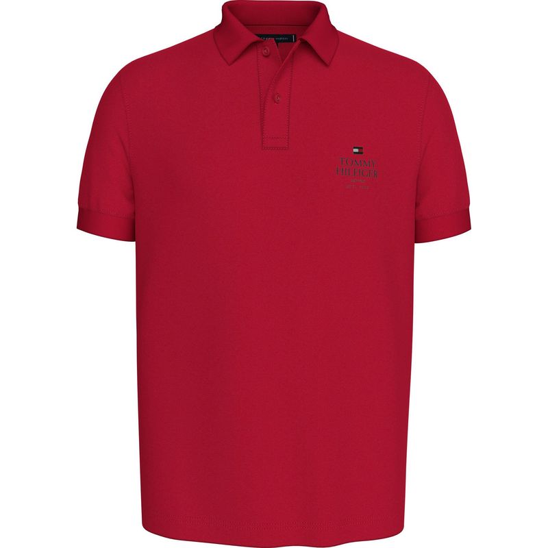 TOMMY HILFIGER - Polo rojo ic stack de corte regular Tommy Hilfiger