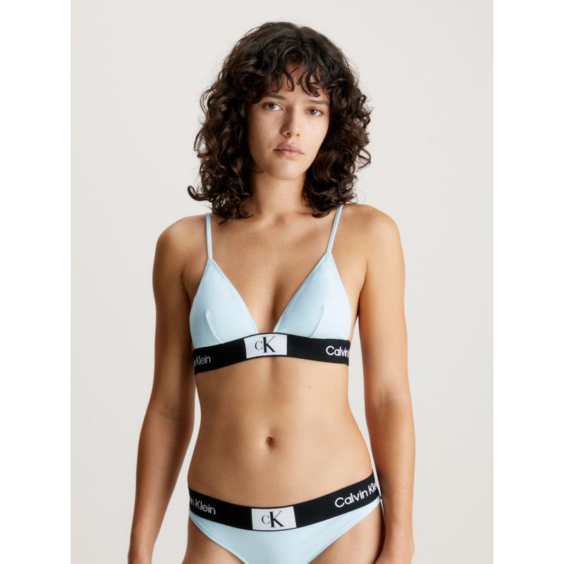 CALVIN KLEIN - Parte azul de arriba de bikini de triángulo - CK96 Calvin Klein