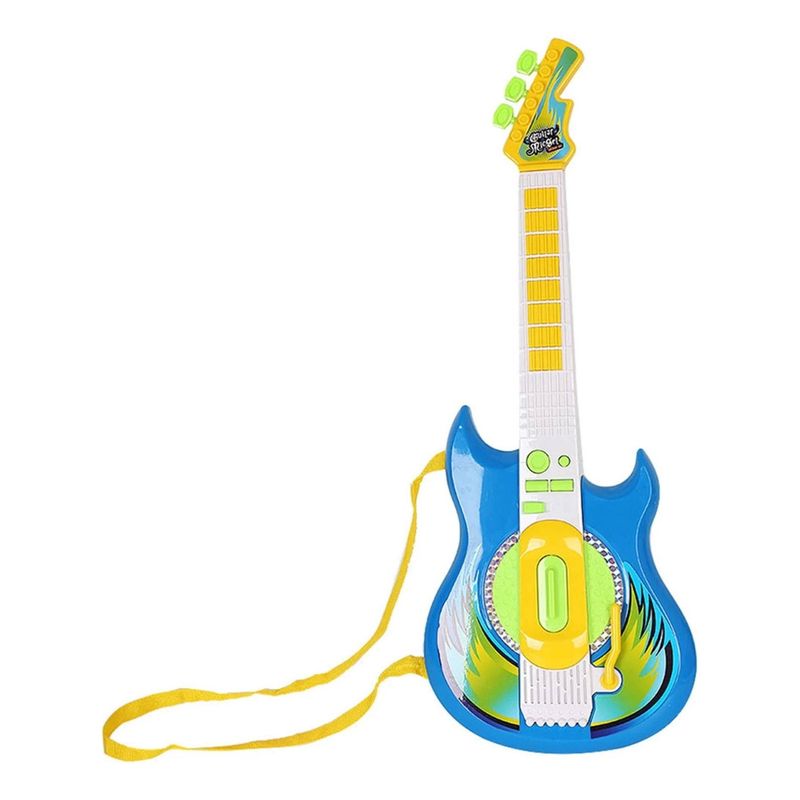 GENERICO - Guitarra De Juguete Electronica Microfono Conexion Mp3 Niños