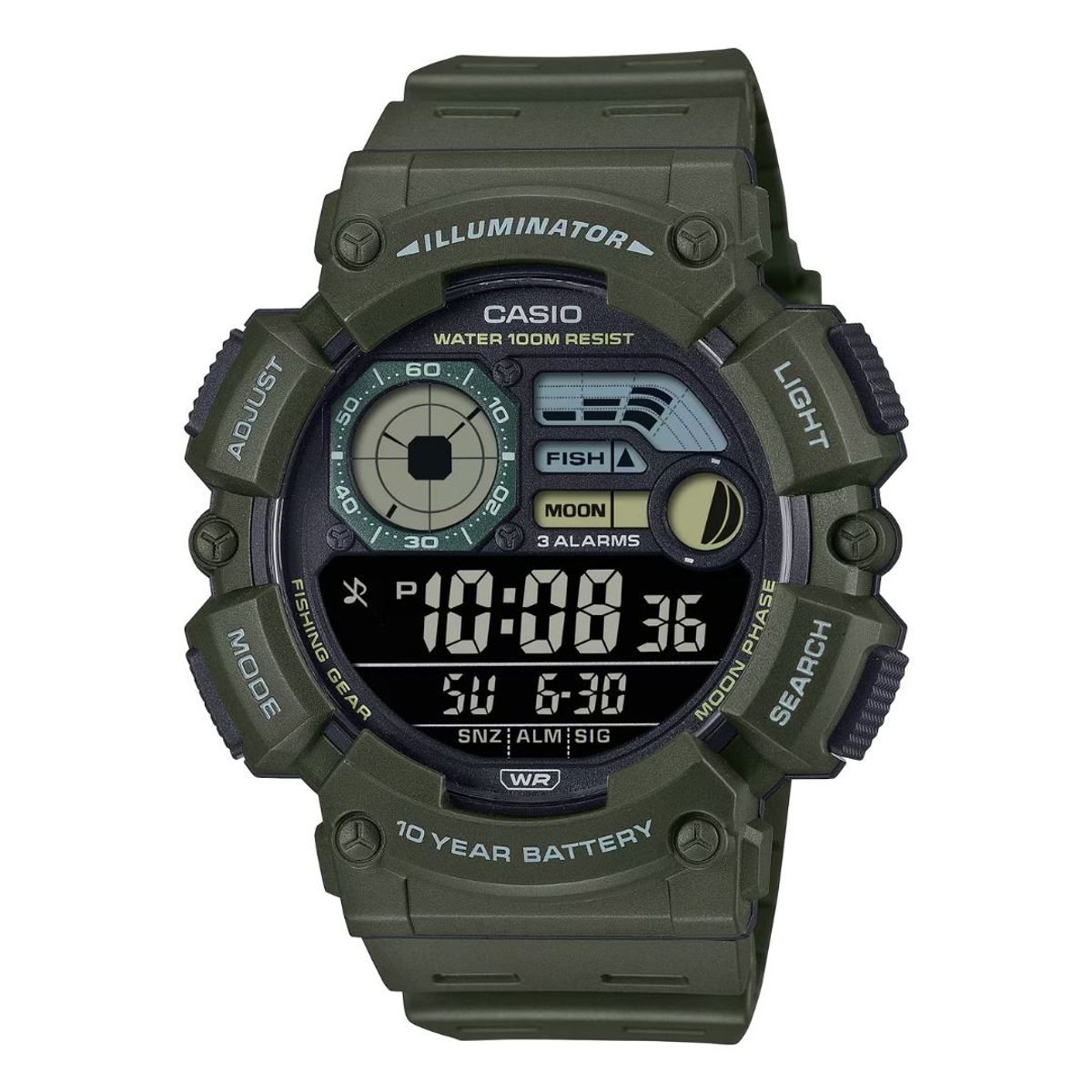 CASIO - Reloj Casio Modelo WS-1500H-3B Diseño Deportivo