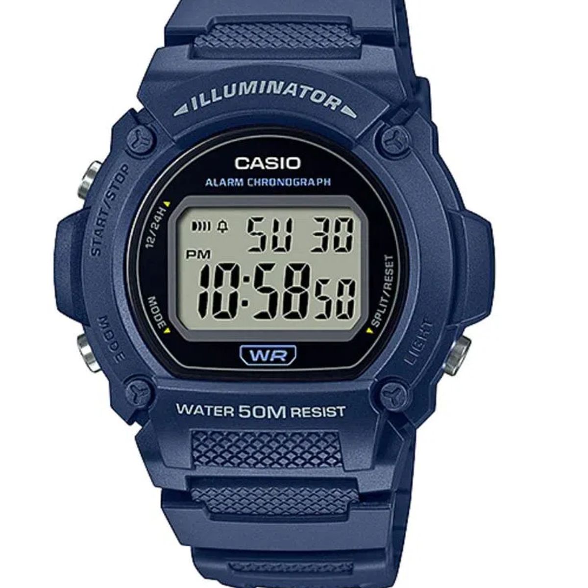 CASIO - Reloj Casio W-219H-2A Diseño Deportivo