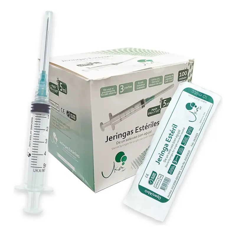 UKAINT - Jeringa Esteril 5 ml x 100u Ukaint