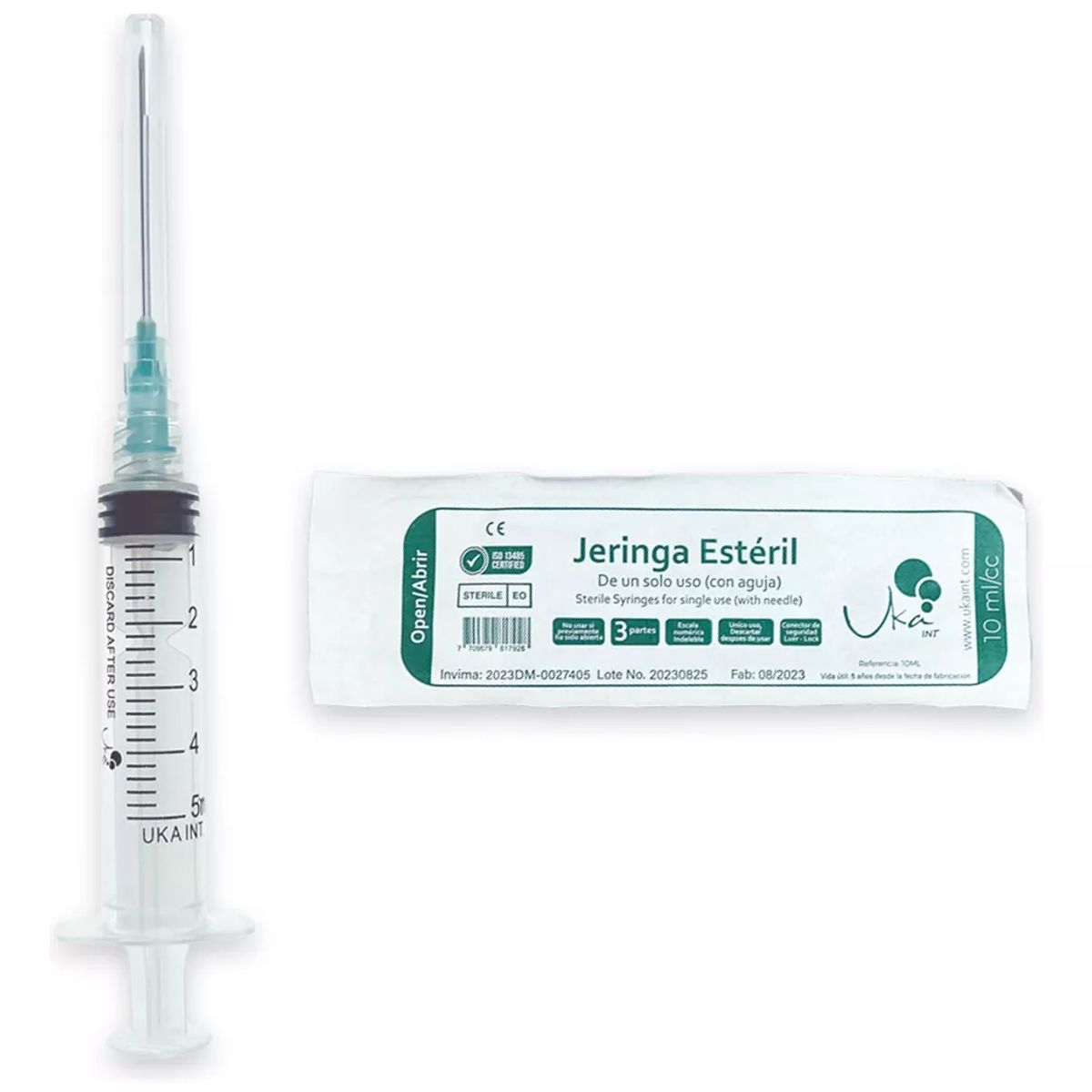 UKAINT - Jeringa Esteril 5 ml x 100u Ukaint