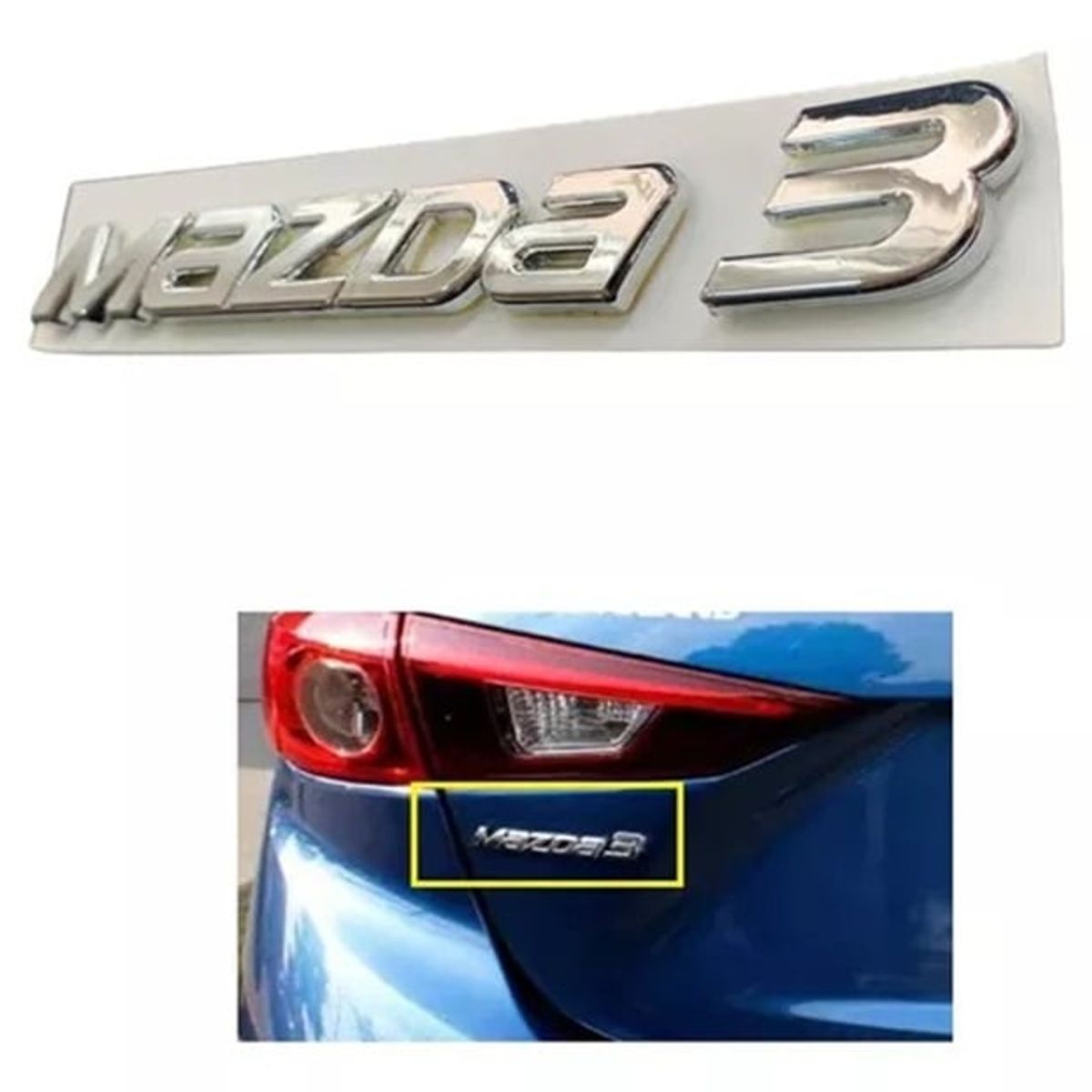 GENERICO - emblema mazda 3  accesorios mazda 3 modelos 2015-2020