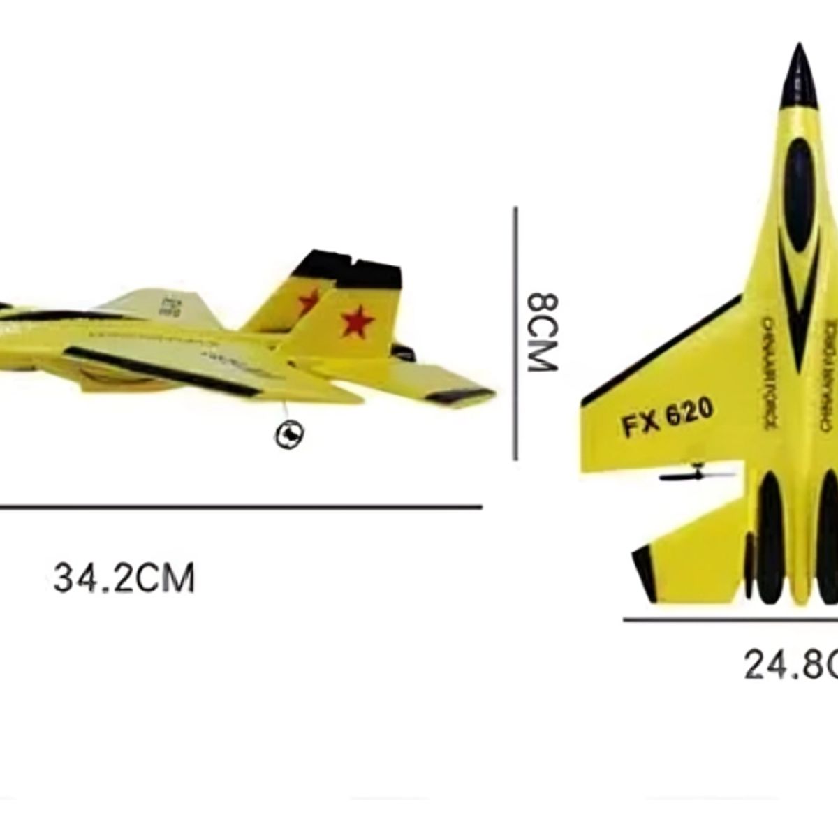 GENERICO - Avión Modelo Su 35 Con Caza Ligero A Control Remoto