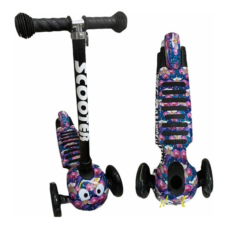 GENERICO - Patineta Scooter Para Niño Y Niña Ruedas Con Luces Monopatin