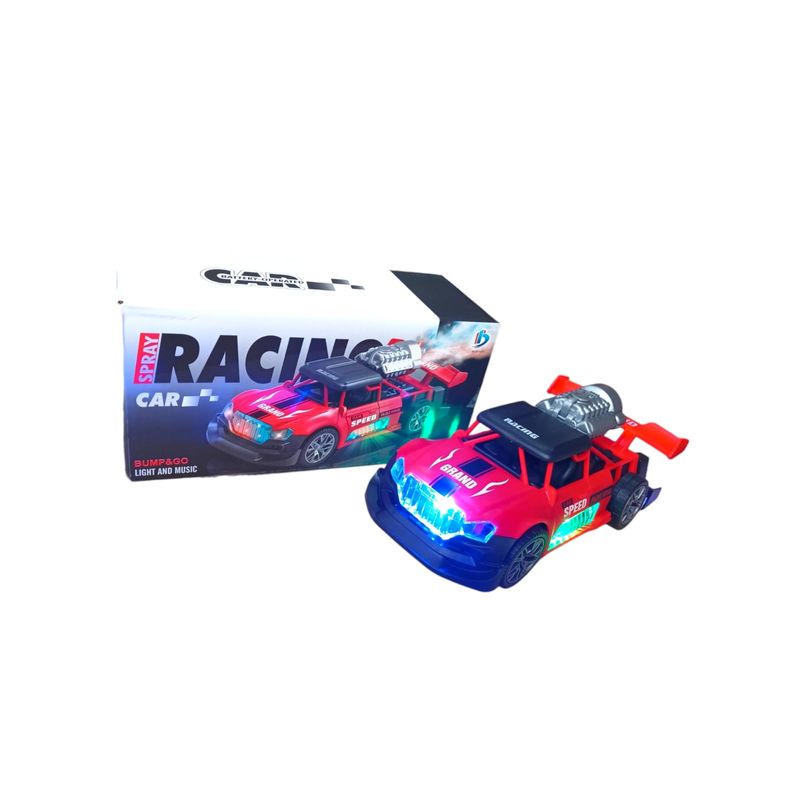 INFANTILES CAJUROMIX - Carro Rojo De Humo Con Luz Y Sonido