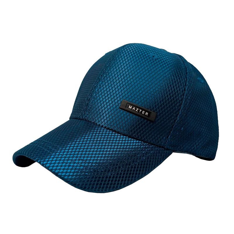 VELBROS - Gorra Cachucha Hombre Golf Beisbol Deportiva New Cap Metalic - Azul