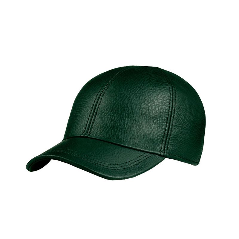 VELBROS - Gorra Cuero Original Golf Beisbol Cachucha Hombre Mujer - Verde oscuro