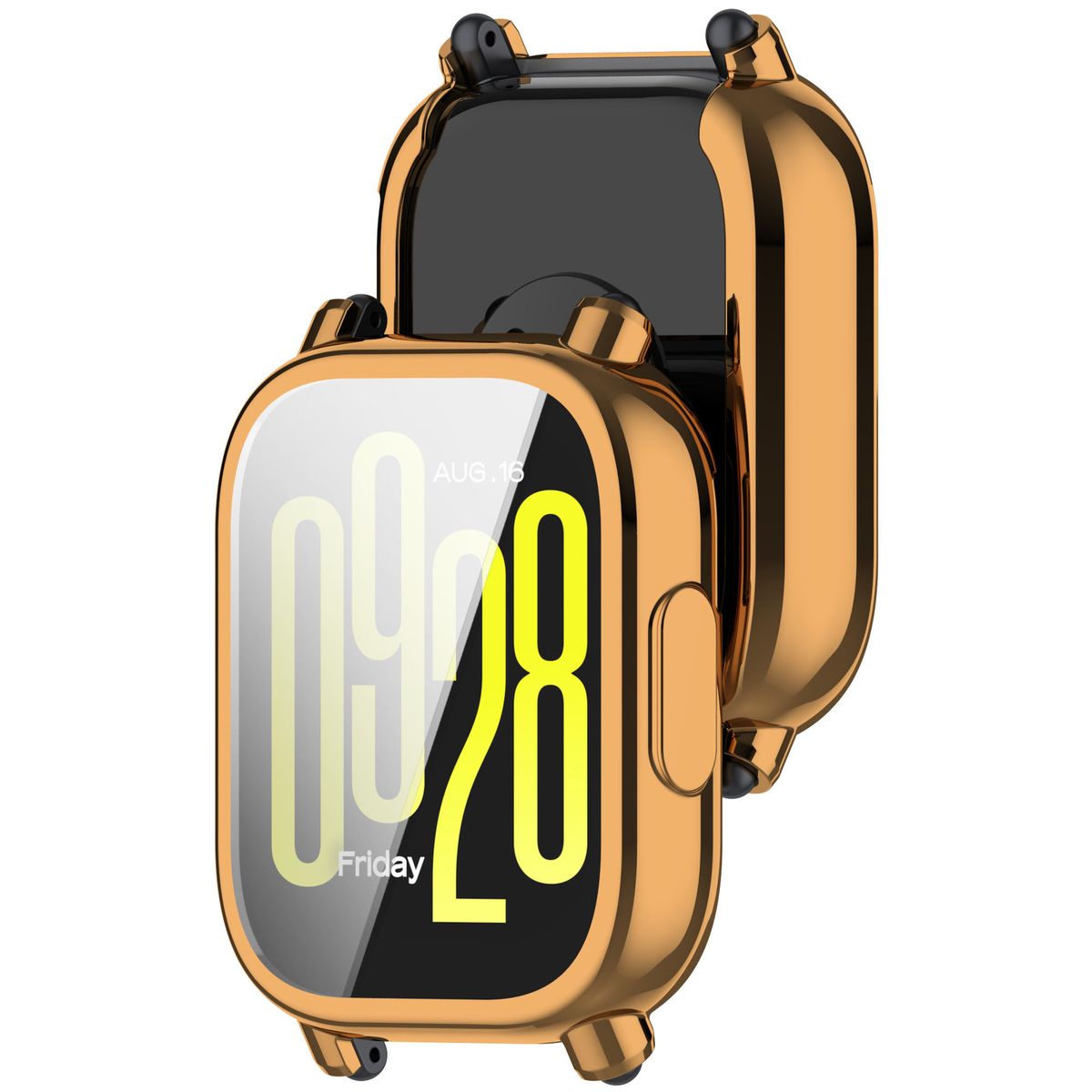 GENERICO - Funda Case Compatible Con Xiaomi Redmi Watch 5 Active-Oro rosa