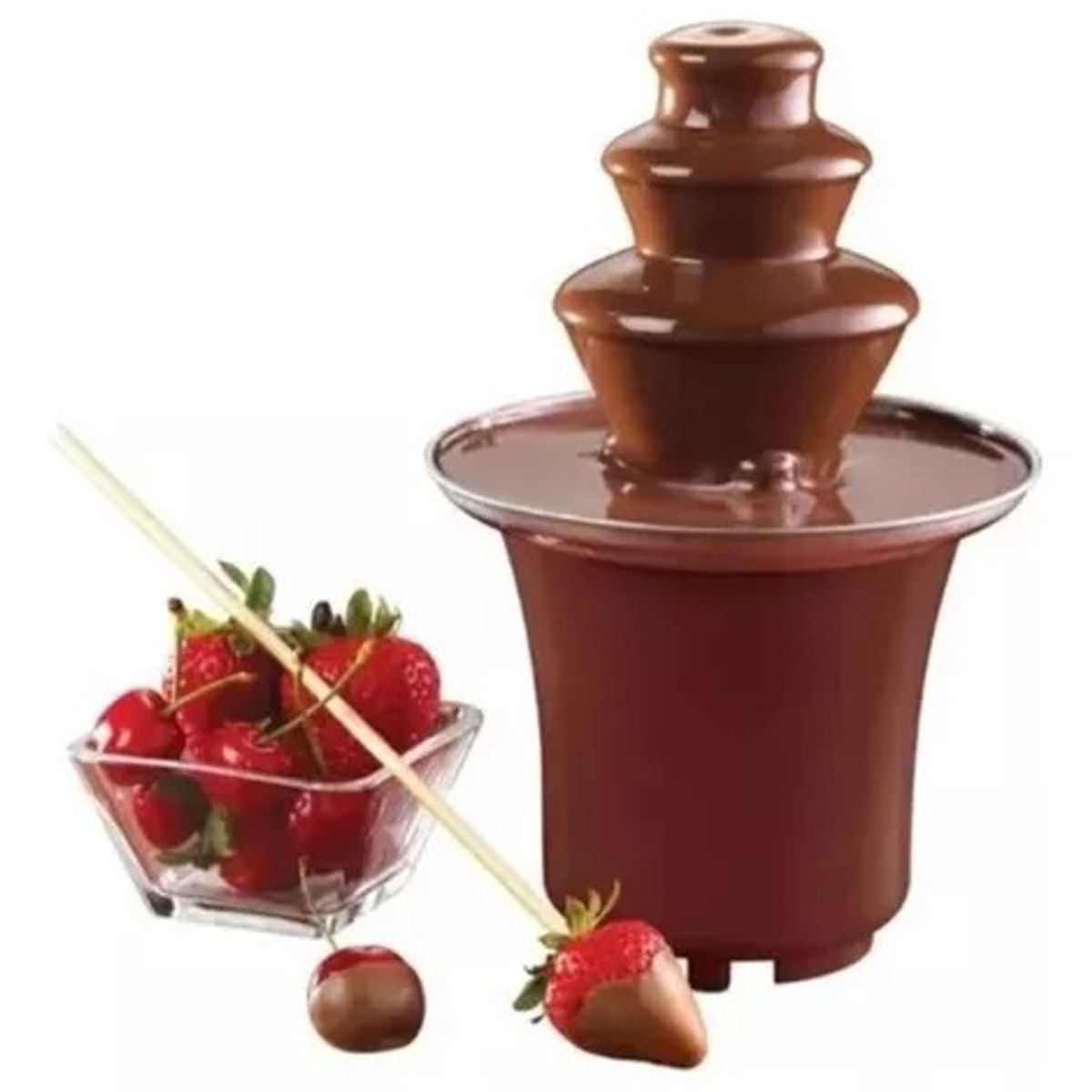 GENERICO - Mini Fuente Chocolate 3 Niveles Fondue Fountain En Acero