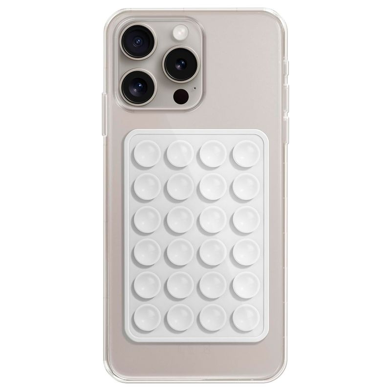 GENERICO - Soporte Tripode Celular Adhesivo Chupas Silicona Succión Transparente