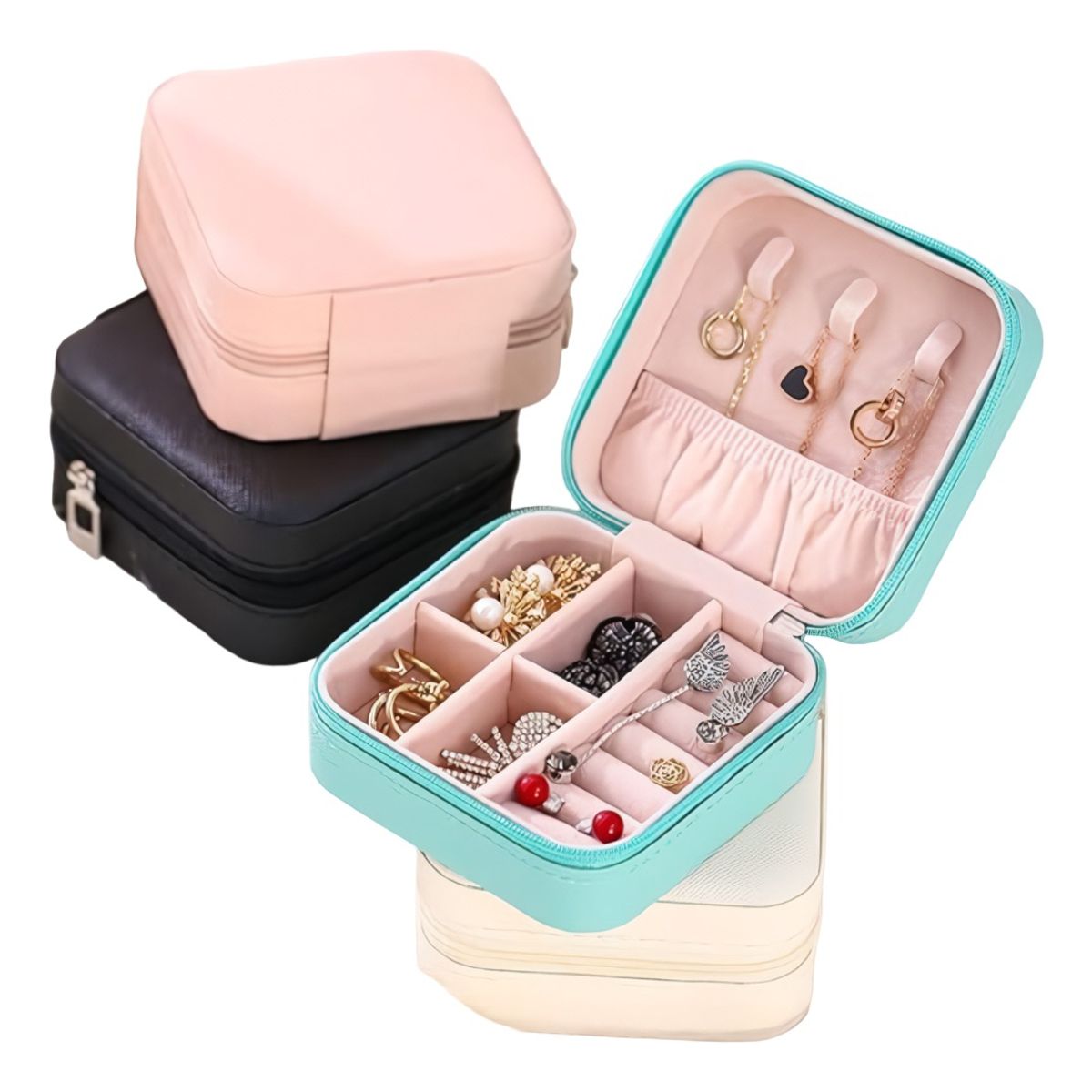 GENERICO - Joyero Mini Almacenador Viaje Organizador Estuche