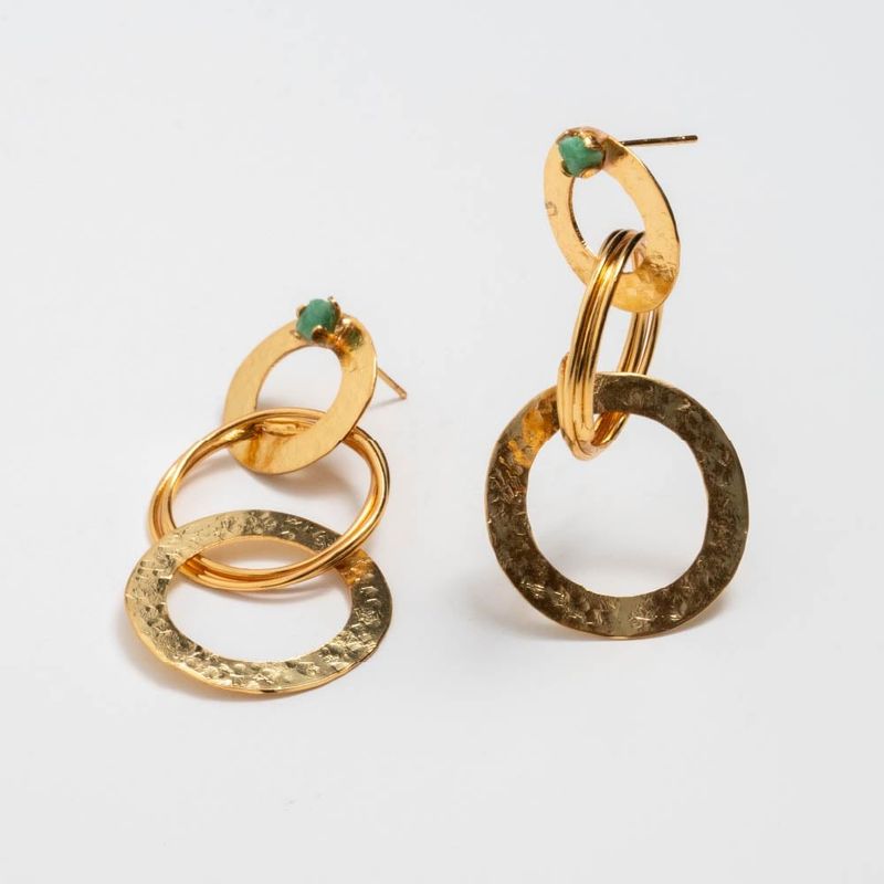ENIGMA - Aretes Secretos Dorado Esmeralda_.