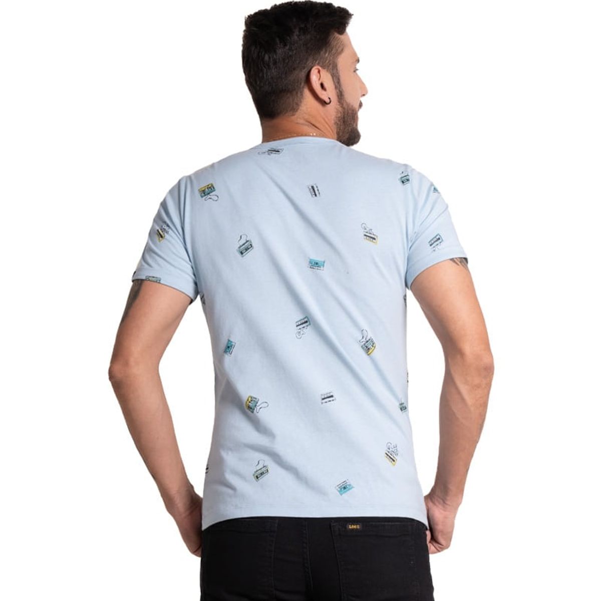 LEC LEE - Camiseta para hombre color azul claro