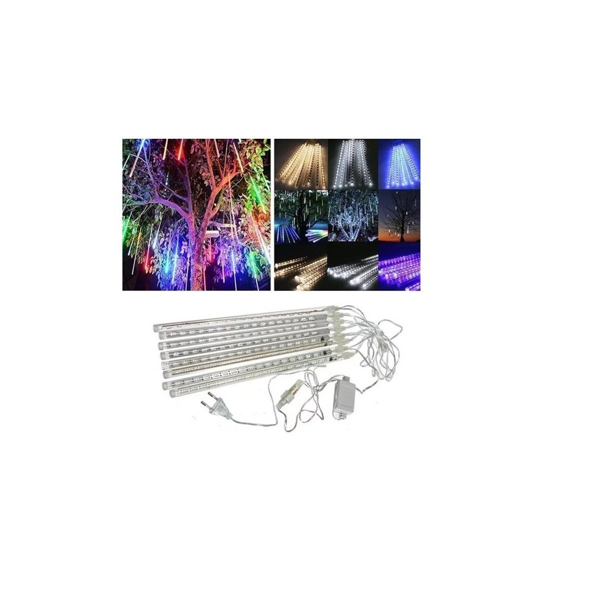GENERICO - Luces Led Lagrima 2.3 M Meteoro 50 cm Decoración Navidad