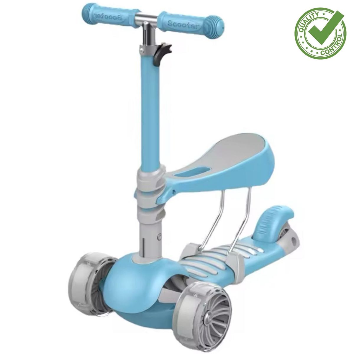 ONE PIXEL - Patineta Para Niños Triscooter 5 En 1 Azul One Pixel