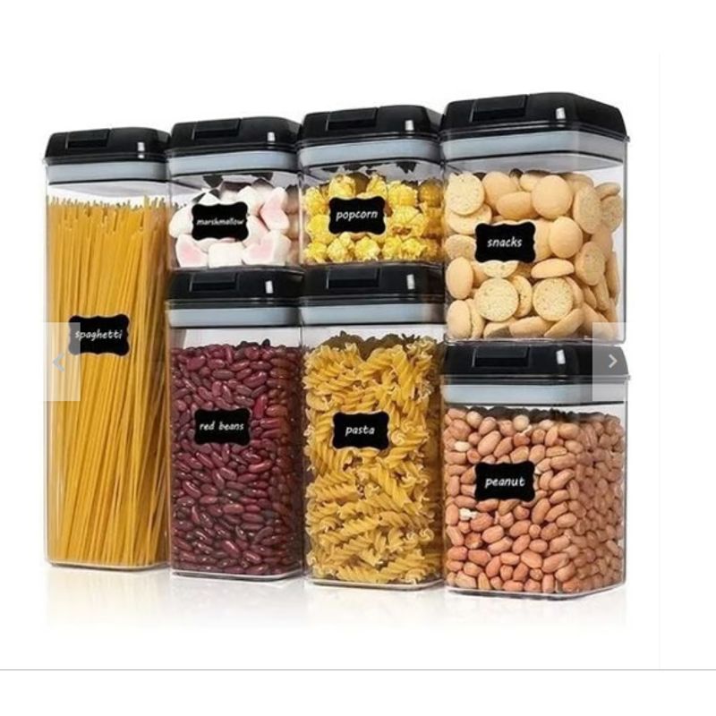 GENERICO - Juego De Recipientes Hermeticos De Alimentos 7 Piezas.