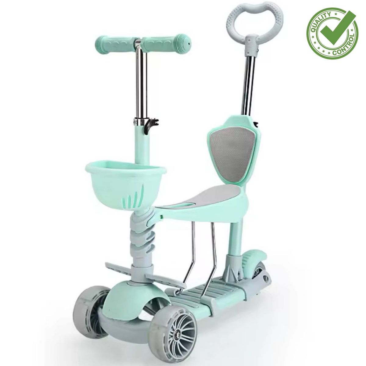 ONE PIXEL - Patineta Para Niños Triscooter 5 En 1 Verde One Pixel