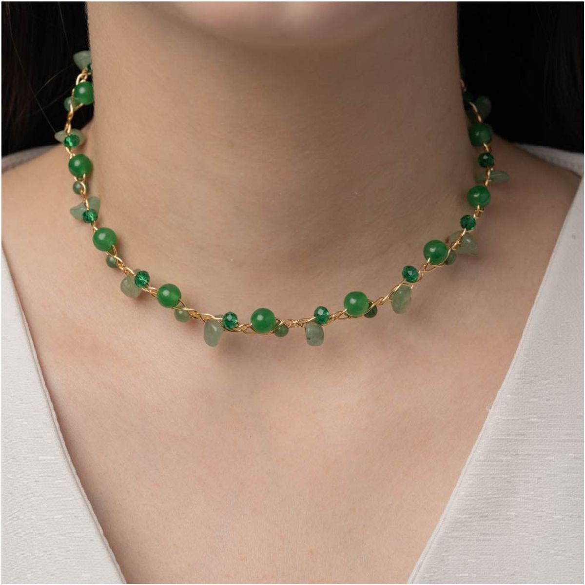 ENIGMA - Collar Choker Verde Vitalidad_.