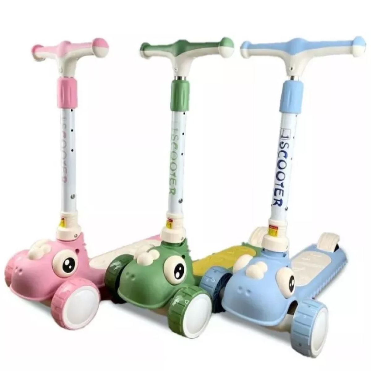 ONE PIXEL - Patineta Para Niños Triscooter Dinosaurio Verde One Pixel