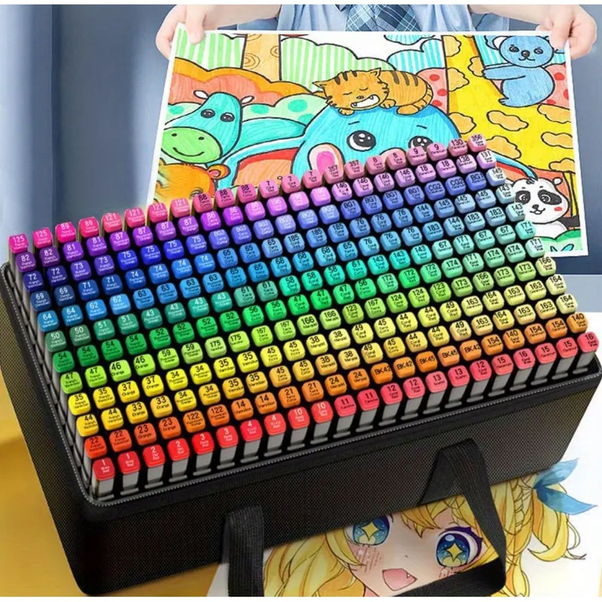 ONE PIXEL - Marcadores Doble Punta Set 262 Unidades One Pixel Estuche