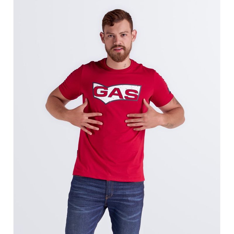 GAS EVOLUTION JEANS - Camiseta Para Hombre Estampada Gas