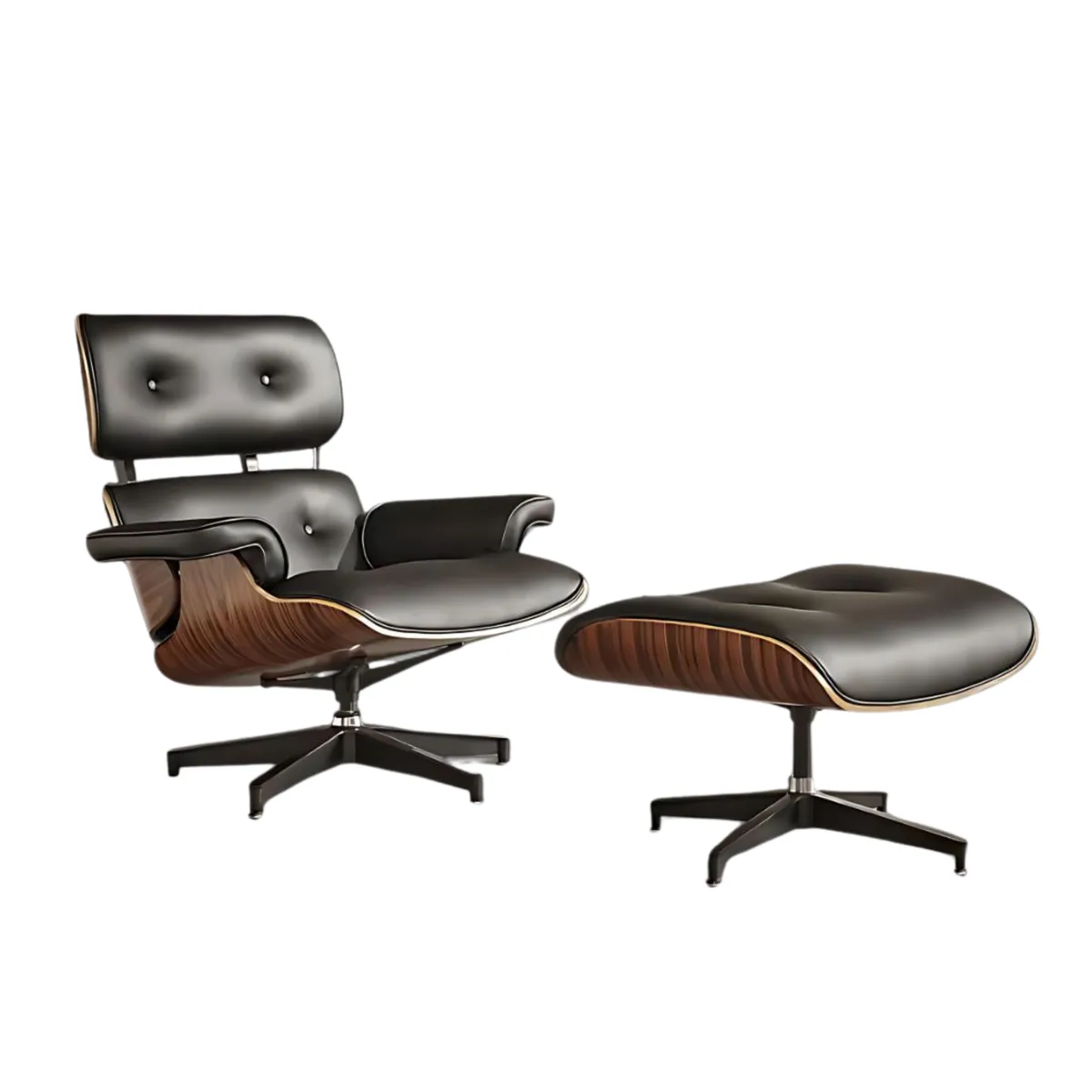 GENERICO - Sillón Reclinable Eames Con Reposapiés de Lujo