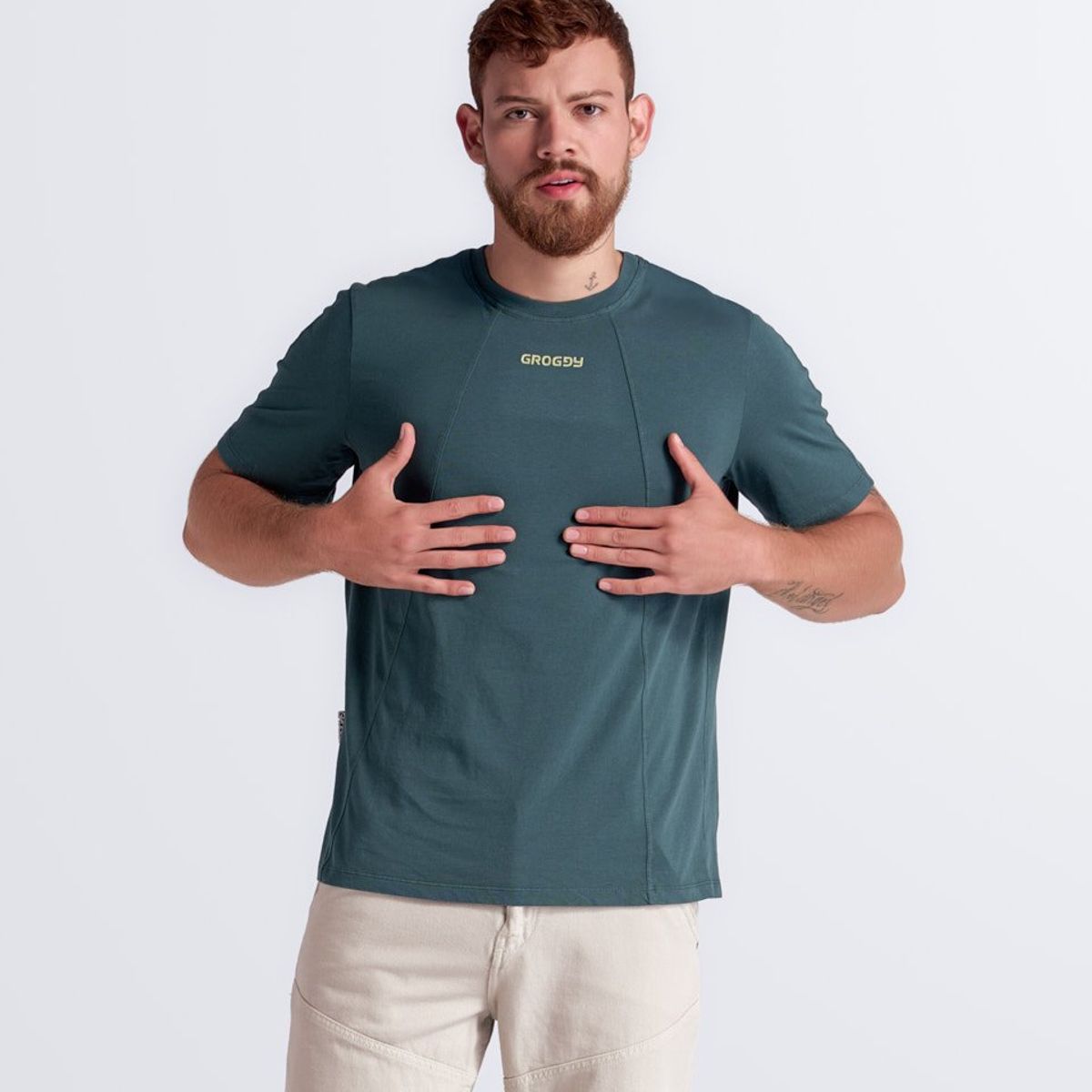 GROGGY - Camiseta Para Hombre Regular Fit Groggy